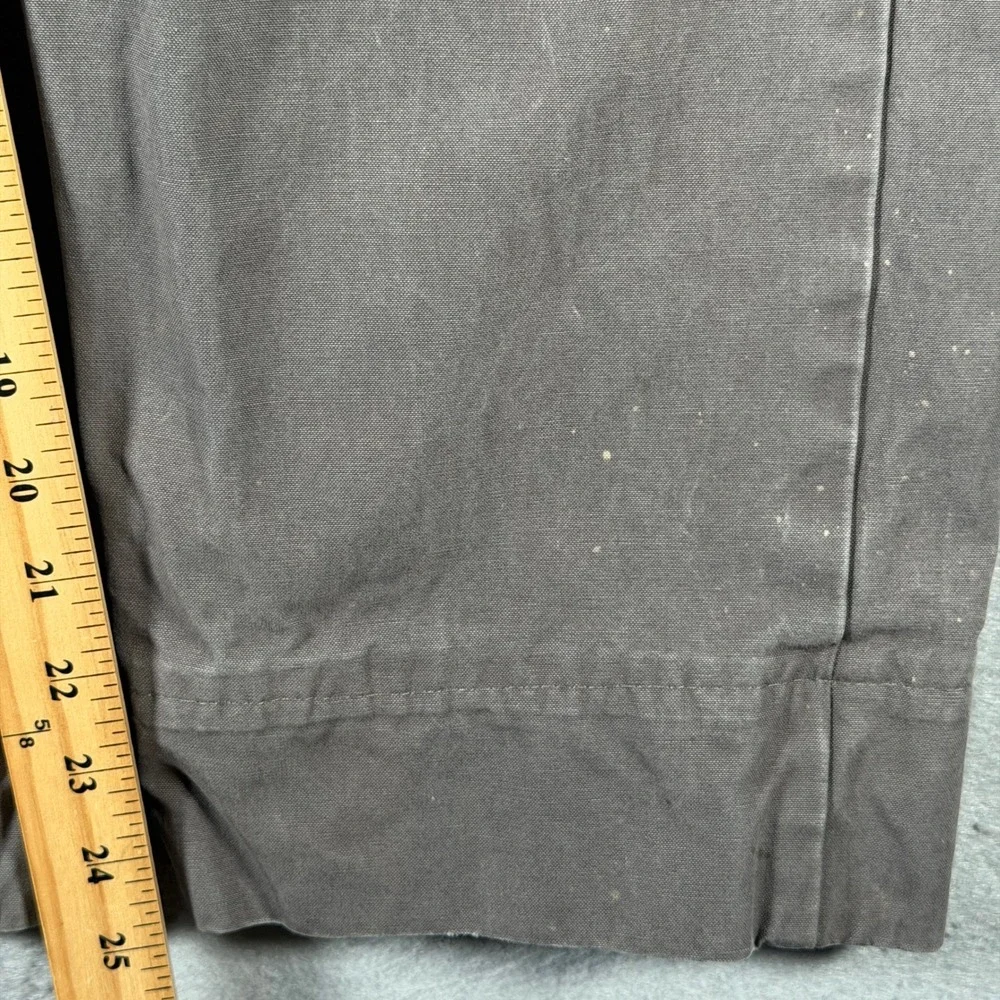 Vintage‎ The North Face Mens Gray Cotton Canvas Heritage Work Pants 34x25